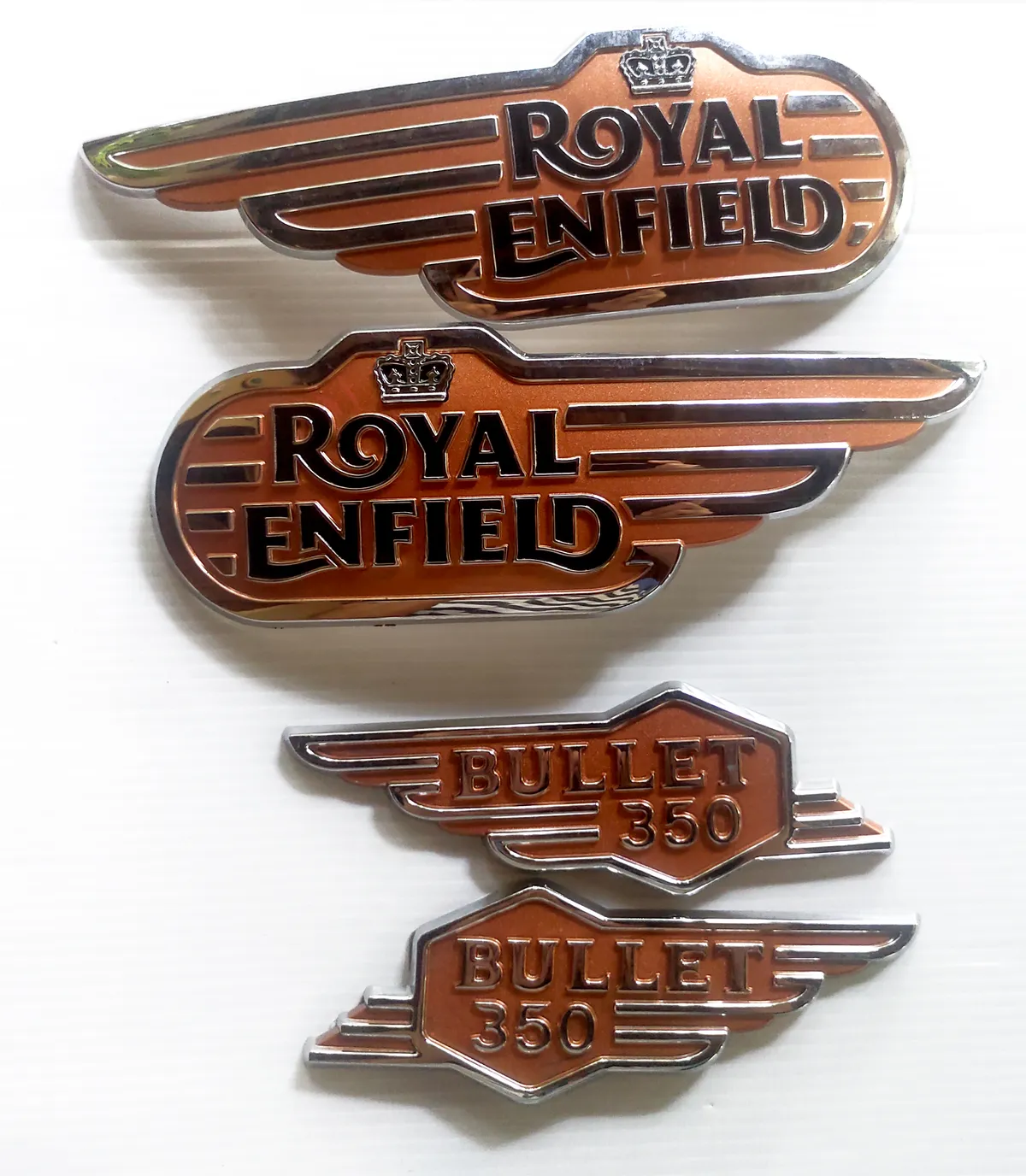 Royal Enfield Bullet 350 Badge — ROYAL ENFIELD BADGES sticker, Sri Lanka