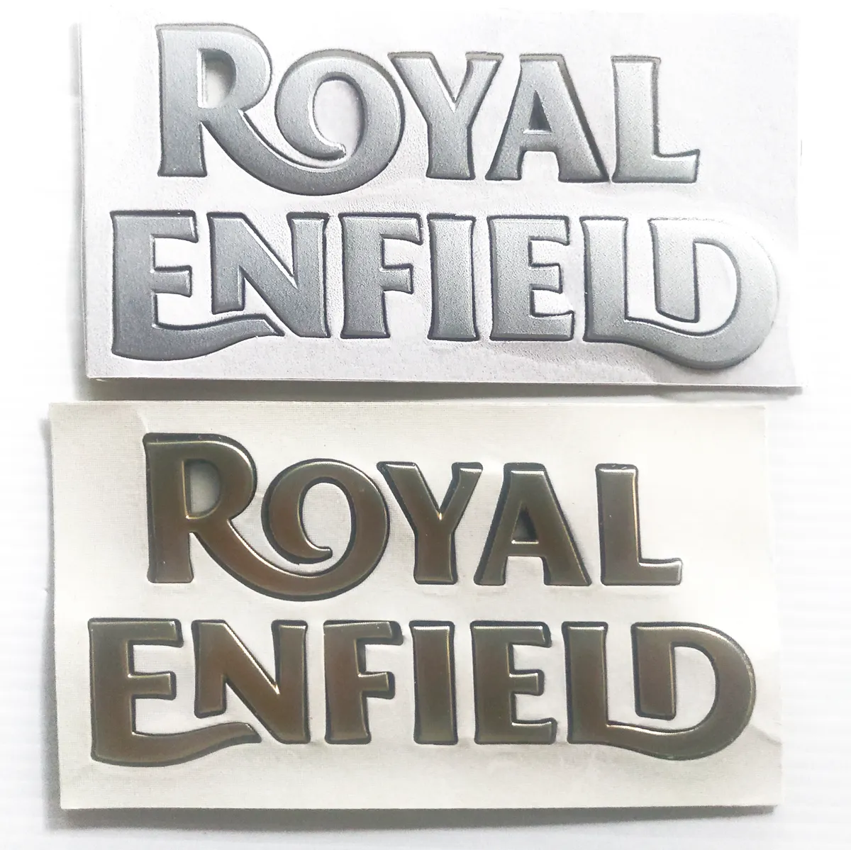 Royal Enfield Text Badge — ROYAL ENFIELD BADGES sticker, Sri Lanka