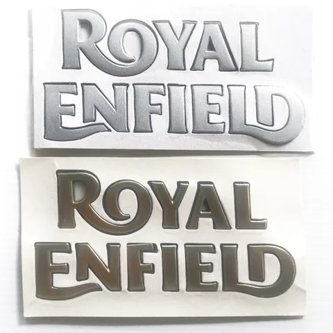 Royal Enfield Text Badge — ROYAL ENFIELD BADGES sticker Sri Lanka