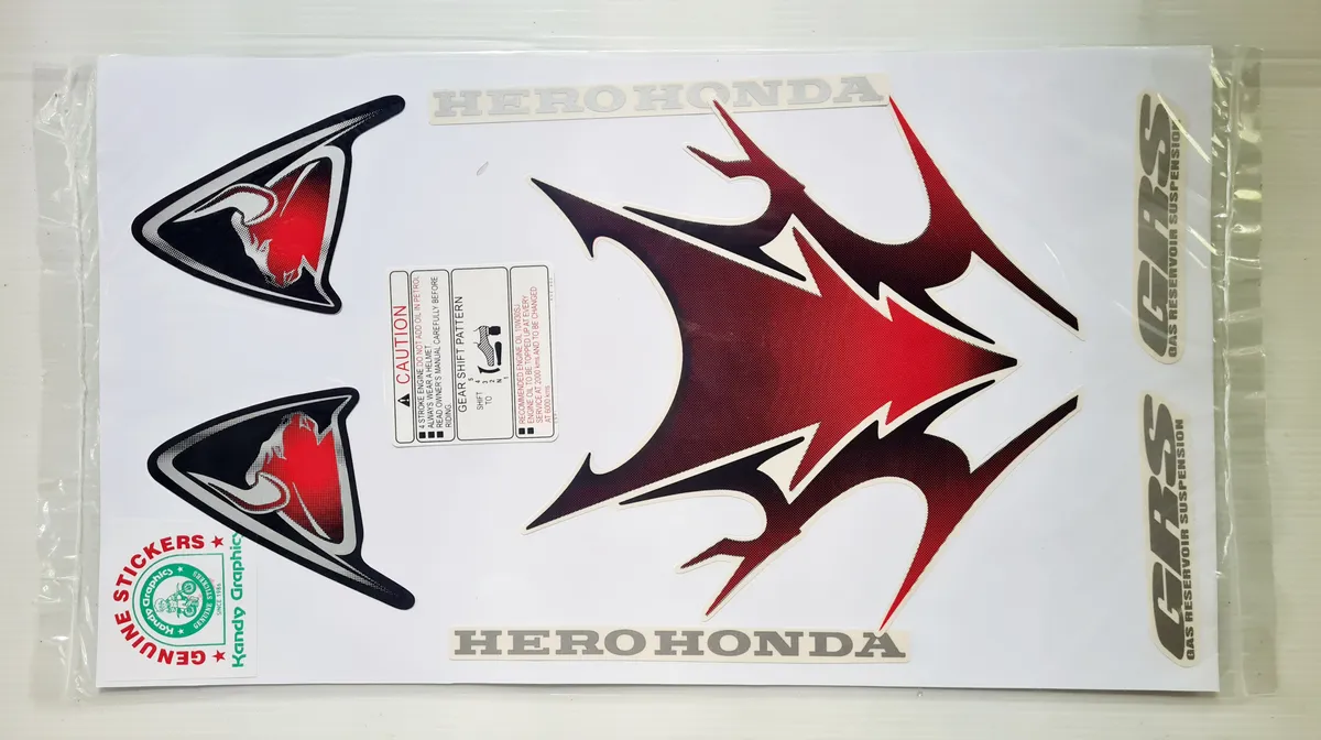 Hero Honda Tribal Graphics — HERO sticker, Sri Lanka