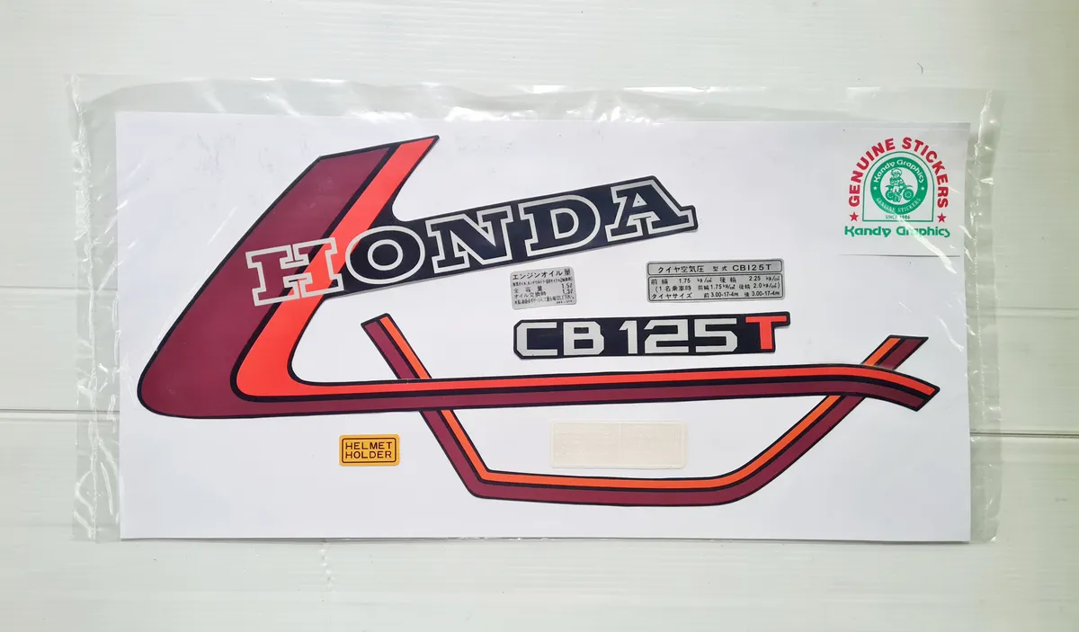 Honda CB125T — HONDA sticker, Sri Lanka