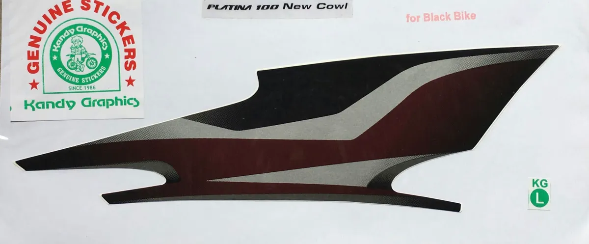 Bajaj Platina 100 — PLATINA sticker, Sri Lanka