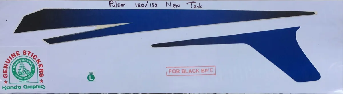 Bajaj Pulsar 150/180 — PULSAR sticker, Sri Lanka