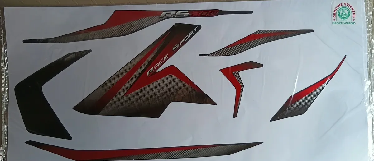 Bajaj Pulsar RS 200 — PULSAR sticker, Sri Lanka