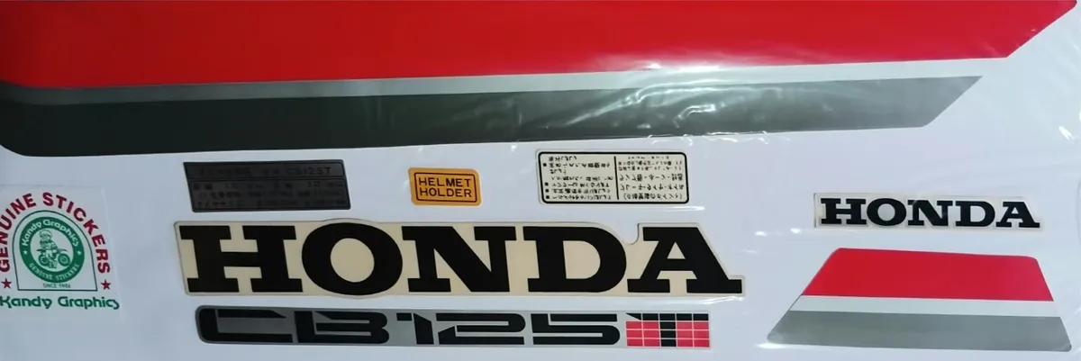 Honda CB 125 — HONDA sticker, Sri Lanka