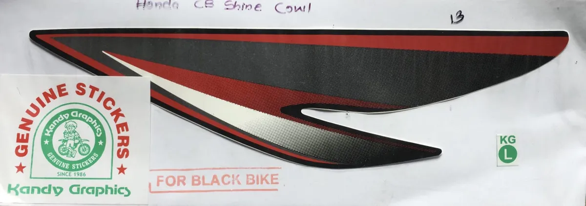 Honda CB Shine — HONDA sticker, Sri Lanka