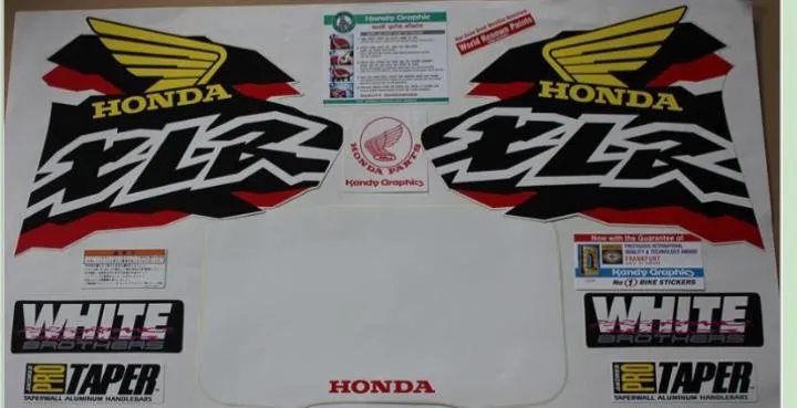 Honda XLR — HONDA sticker, Sri Lanka