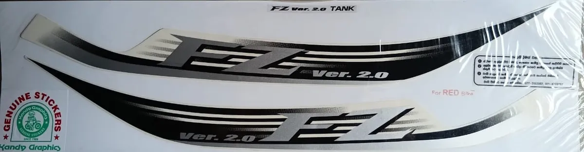 Yamaha FZ Version 2.0 — YAMAHA FZ sticker, Sri Lanka