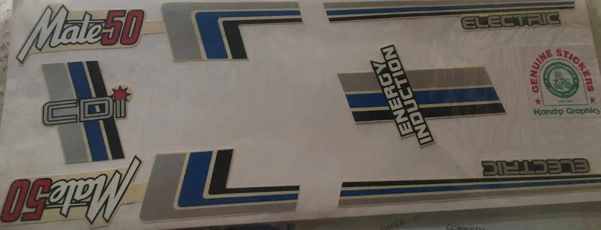 Yamaha Mate 50 Electric — YAMAHA sticker, Sri Lanka